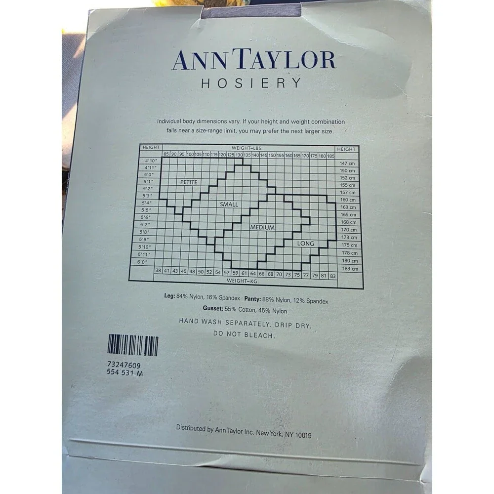 Vintage Designer Hosiery Lot Christian Dior Ann Taylor Talbots New Sealed Size M